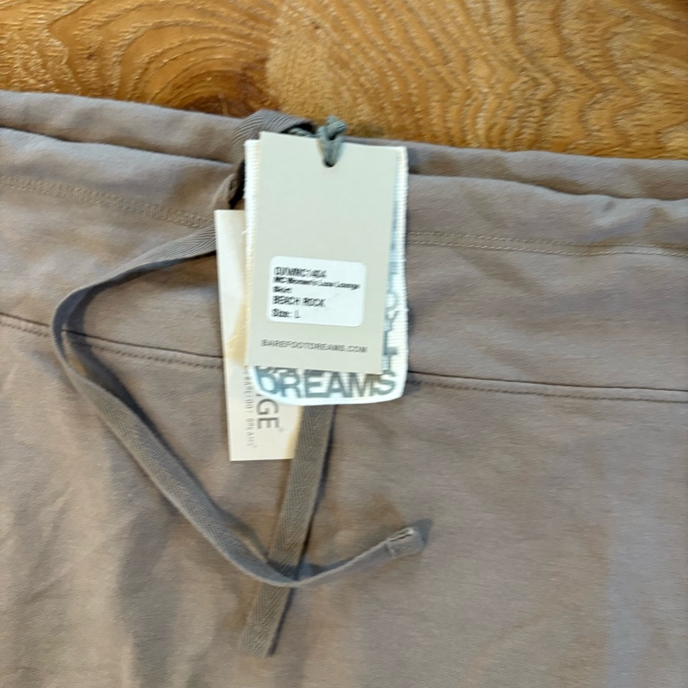 NWT Barefoot Dreams Malibu Collection Luxe Lounge Skirt w/Slit Beach Rock - Picture 4 of 7
